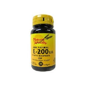 Vitamin E SFGL 200 IU NAT NAT/WL Size: 100
