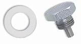  : Oil Pan Drain Plug Replacement 0.75 in. Hex Head w/0.5 in. x 20 Threads Magnetic Tip Incl. Nylon Washer