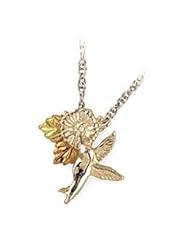 Beautiful! Sterling Silver Hummingbird with 12K Red & Green Leaves Pendant