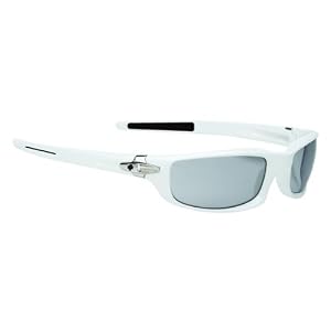 Spy Diablo Sunglasses White Shiny Frame/Grey Lens