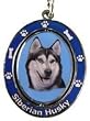 Siberian Husky Spinning Keychain