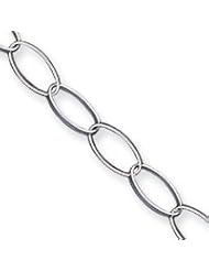 Sterling Silver Fancy Link Anklet QG1373-10"