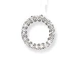 14k White Gold & Diamond Circle Pendant (0.50ctw)