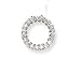 14k White Gold & Diamond Circle Pendant (0.50ctw)