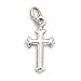 Small Child's Silver Fancy Cross Charm Pendant Necklace