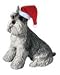 Schnauzer Gray Christmas Holiday Ornament