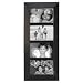 Black 'Berkeley' collage displays 4 4''x6'' photos - 4x6