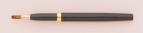 HouKoDou L-6 Lip Liner Brush, Flat Tipped, Pure Kolinsky, Jet Black