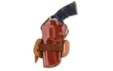 Galco Wheelgunner Belt Holster for S&W L FR 686 4-Inch (Tan, Ambi)