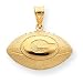 14k NFL Green Bay Packers Football Charm