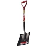 Ames True Temper Classic Square Point Shovel with 30-Inch Steel / Wood D-Grip Handle #1551900