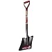 Ames True Temper Classic Square Point Shovel with 30-Inch Steel / Wood D-Grip Handle #1551900