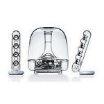 Harman Kardon Soundsticks Ii 3 piece Multimedia Speaker System 2 X 10watt Plus 1 X 20watt hk stick2