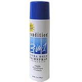 Clairol Condition 3-In-1 Aerosol Extra Hold Unscented Hair Spray Enriched With Pro-Vitamin B-5 - 7 Oz
