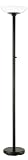 Good Earth Lighting GL6543-BK-GLI Lincoln Park Torchiere with Opal Glass Diffuser, Black