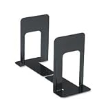 UNIVERSAL OFFICE PRODUCTS Jumbo Economy Bookends with Standard Base, 5-7/8 x 8-1/4 x 9, Steel, Black