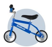 TootScoot Amazing Balancing Bike - Blue Bike with Blue Handlebars