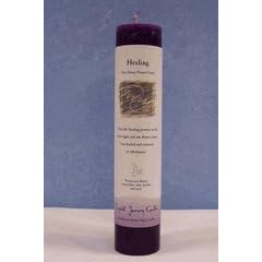 Crystal Journey Herbal Magic Reiki Charged Candle, Healing, 7″