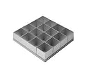 Alan Silverwood 16 piece Square Multi Cake Pan Set 2"