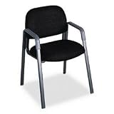 Safco 3453BL 3460 Series Straight-Leg Guest Chair, Black Fabric