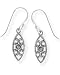 Boma Marcasite Eye Dangle Earrings