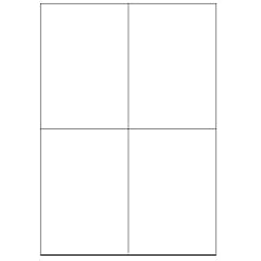 400 Etiketten 105x148mm selbstklebend auf insgesamt 100 Blatt DIN A4, allround-Qualit�t weiss