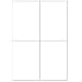 400 Etiketten 105x148mm selbstklebend auf insgesamt 100 Blatt DIN A4, allround-Qualit�t weiss