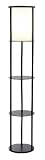 Adesso 3117-01 Stewart Round Shelf Floor Lamp