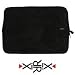 Produkt-Bild: XiRRiX High Quality Netbook Notebook Tasche, Schutzh&uuml;lle in Wildleder Optik - Universal - bis 11,6" (29,4cm) - innen orange, aussen schwarz
