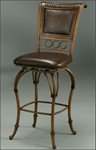 Rio Branco RB222 Swivel Bar Stool - Ancestral Lumber with Stallion Brown