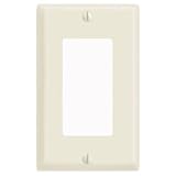  : Leviton Decora 1 Gang Wallplate, Almond #017-80401-00A