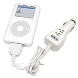 Brand New Retail Packing Apple Ipod Video, Nano 1st 2nd 3rd Gen, 3rd Generation,4th Generation, Mini, Photo, U2, Touch, Classic, 2-in-1 Fm Transmitter +Vehicle Power Charger