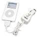 Brand New Retail Packing Apple Ipod Video, Nano 1st 2nd 3rd Gen, 3rd Generation,4th Generation, Mini, Photo, U2, Touch, Classic, 2-in-1 Fm Transmitter +Vehicle Power Charger