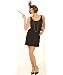 20s Flapper (Black) Adult Halloween Costume Size 14-18 X-Large (XL)