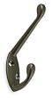 Battalion 1XNE7 Coat Hook, 2 Hook Ends, Nickel
