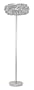 Eglo 89067A Rebell, Brushed Aluminum/Crystal Foil, 1-Light Floor Light Fixture