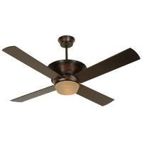 Craftmade KI52OBMA 52-Inch Kira Ceiling Fan, Oiled Bronze/Mahogany Motor with Oiled Bronze Blades and Integrated Light Kit