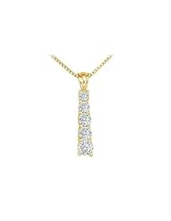Diamond Journey Pendant 14K Yellow Gold - 1.50 CT Diamonds