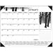 At-A-Glance DMD162-00 Black & White Photographic Monthly Desk Pad Calendar, 22 x 17