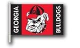 Georgia "Bulldogs" Car Flag