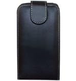 Flip Leather Case Pouch Cover For Samsung Galaxy 5 Europa GT i5500 Black UK