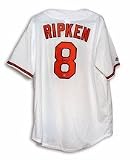 Cal Ripken Signed Uniform - White Majestic Throwback - Autographed MLB Jerseys
