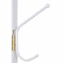 Household Essentials H5201 Hinge-It Spacemaker Double Hook, White