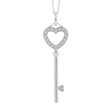 14K White Gold 0.07 ct. Diamond 