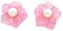 14K Rose Gold Quartz Flower Cultured Pearl Earrings