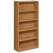 5-Shelf Bookcase, 36x13-1/8x71, Harvest