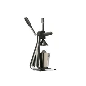 L Press Juicer in orange/steel by Metrokane