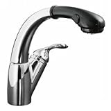 Kohler Single-Handle Pull-Out Spray Kitchen Sink Faucet with Matching Color Sprayhead K-6352-BP-CP