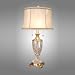 Dale Tiffany GT701206 Maderia Table Lamp, Antique Brass and Fabric Shade