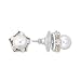 Reverse Two-Tone SS 925 with White Synthetic Pearl Earrings Weight: 6.00gm